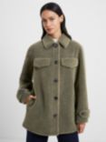 French Connection Whisper Single Breasted Blazer, Green Olive