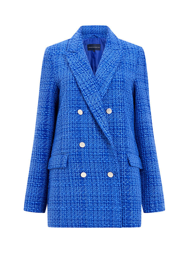 French Connection Cammie Shimmer Blazer, Blue Light