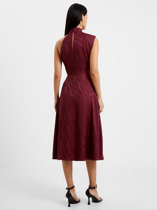 French Connection Aba Satin Dress, Chocolate Truffle