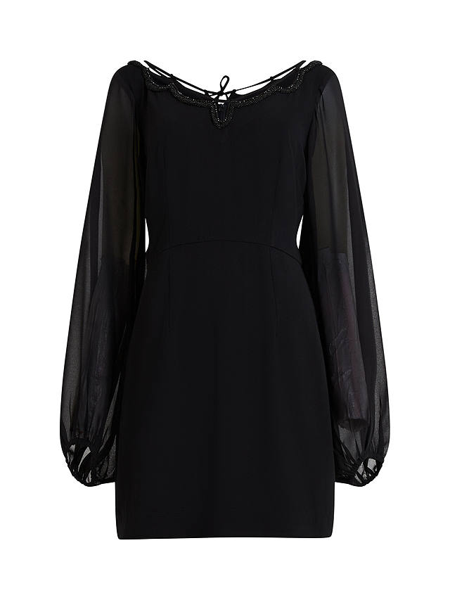 French Connection Addinala Crepe Mini Dress, Black