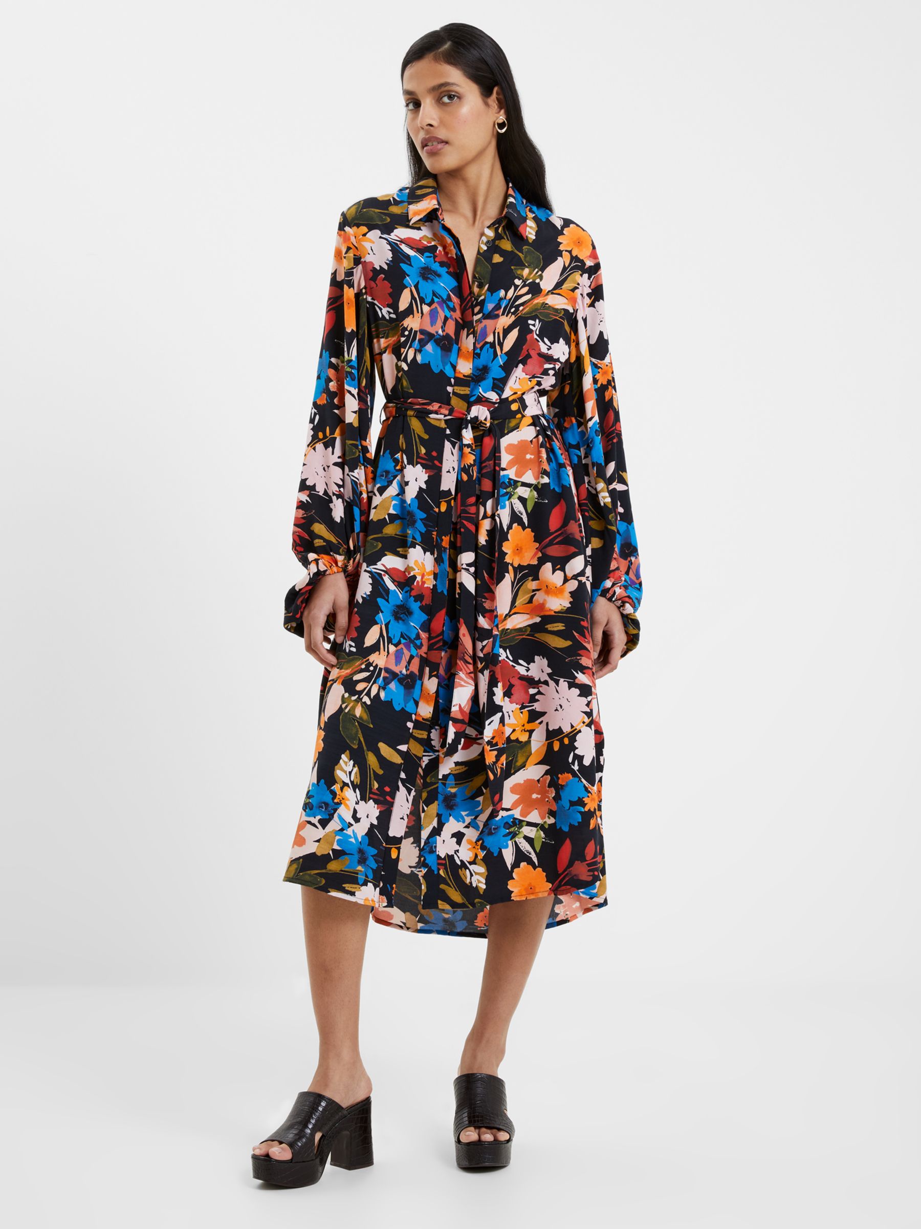 French Connection Brook Delphine Shirt Dress, Multi