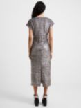 French Connection Adalynn Sequin Midi Dress, Gunmetal, Gunmetal