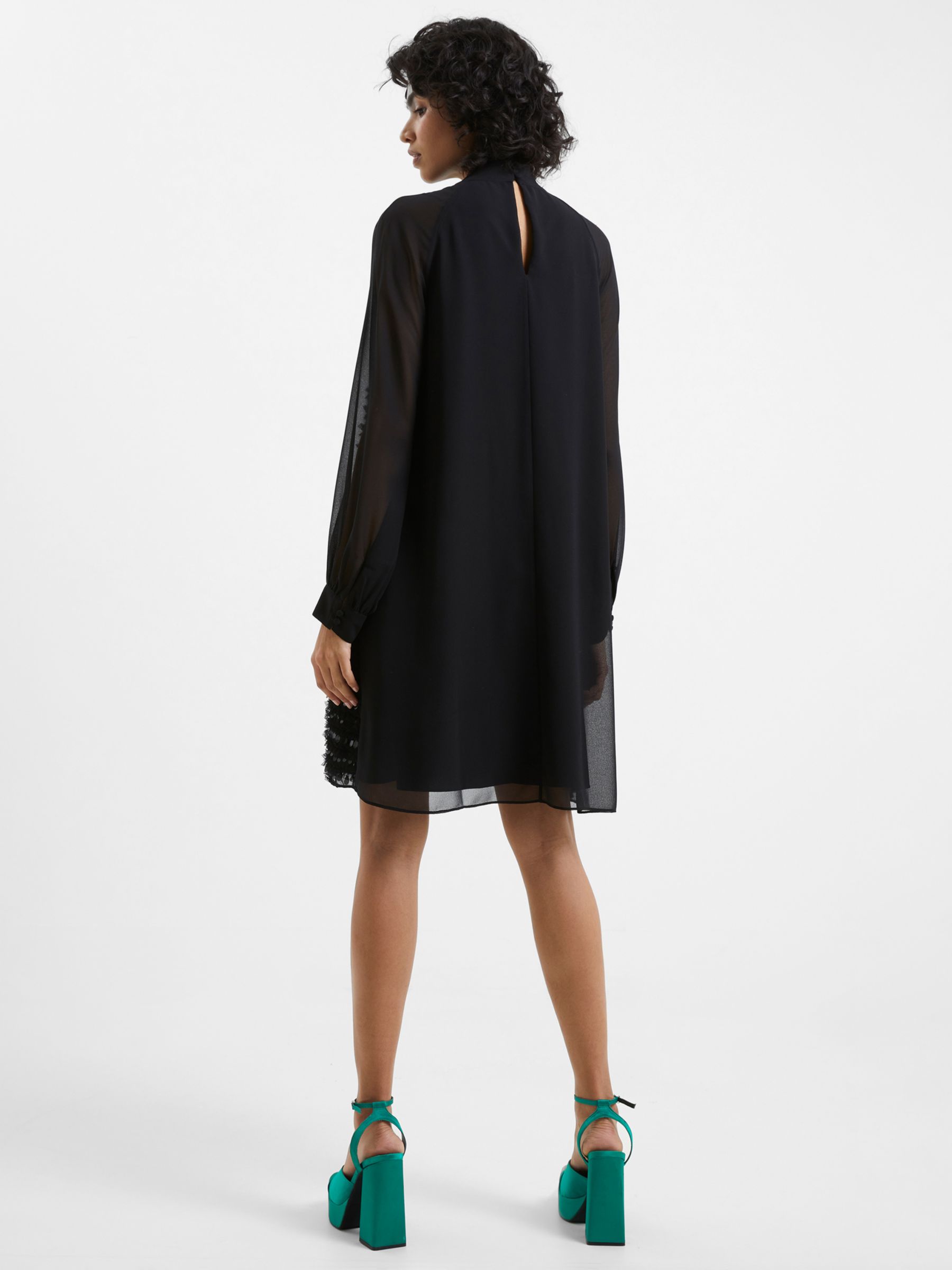 Buy French Connection Carina Dress, Blackout Online at johnlewis.com