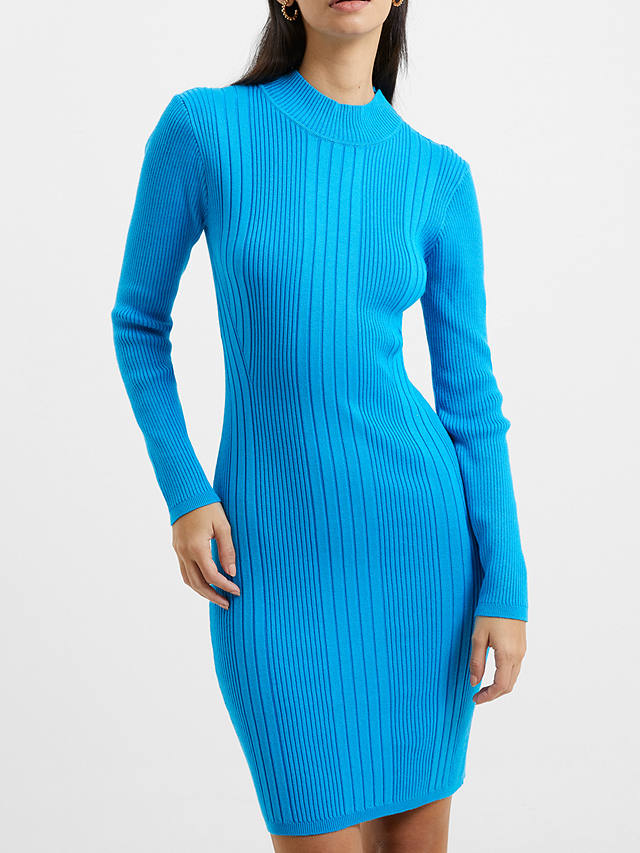 French Connection Mari Knit Dress, Blue Jewel Multi