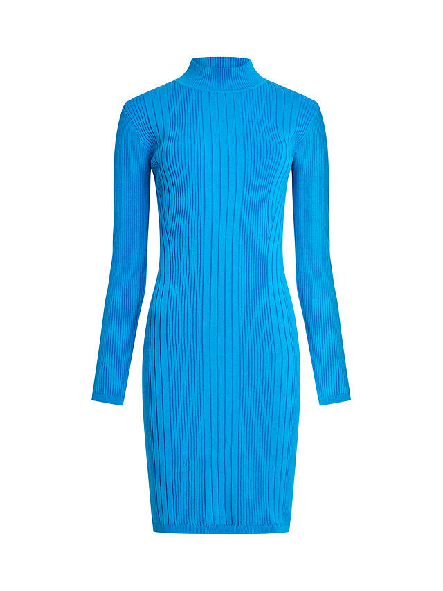 French Connection Mari Knit Dress, Blue Jewel Multi