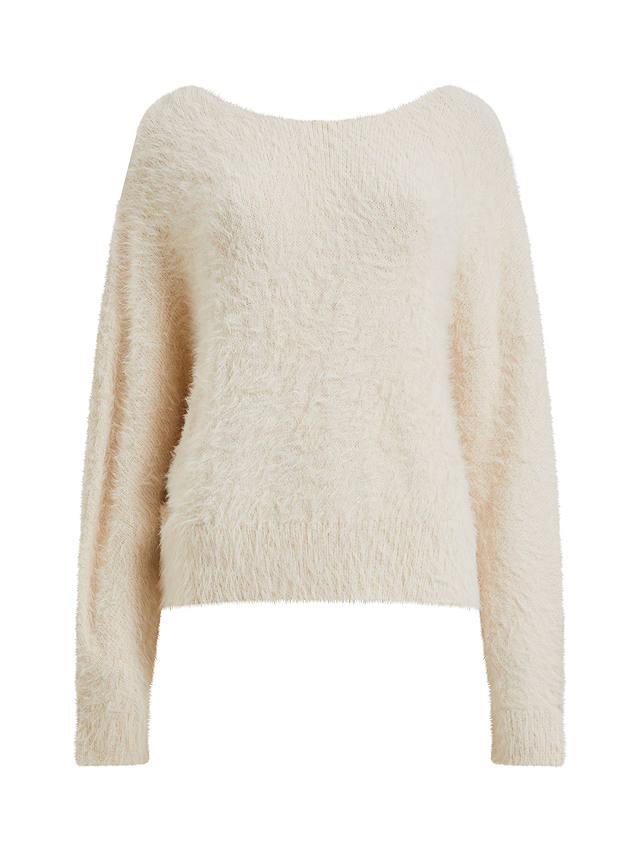 French Connection Meena Fluffy Jumper, Classic Cream