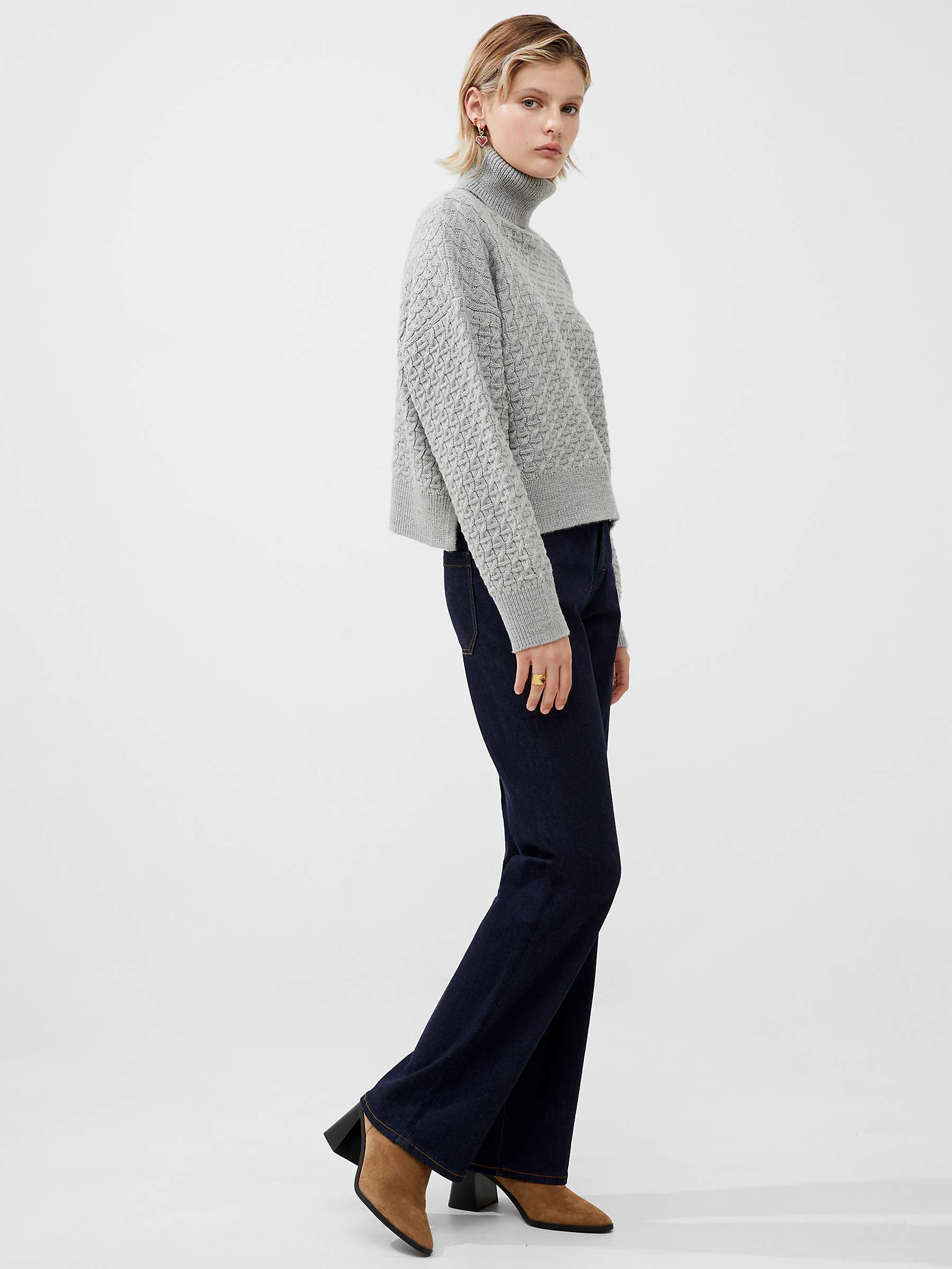 Buy French Connection Jini Cable Knit Jumper Online at johnlewis.com