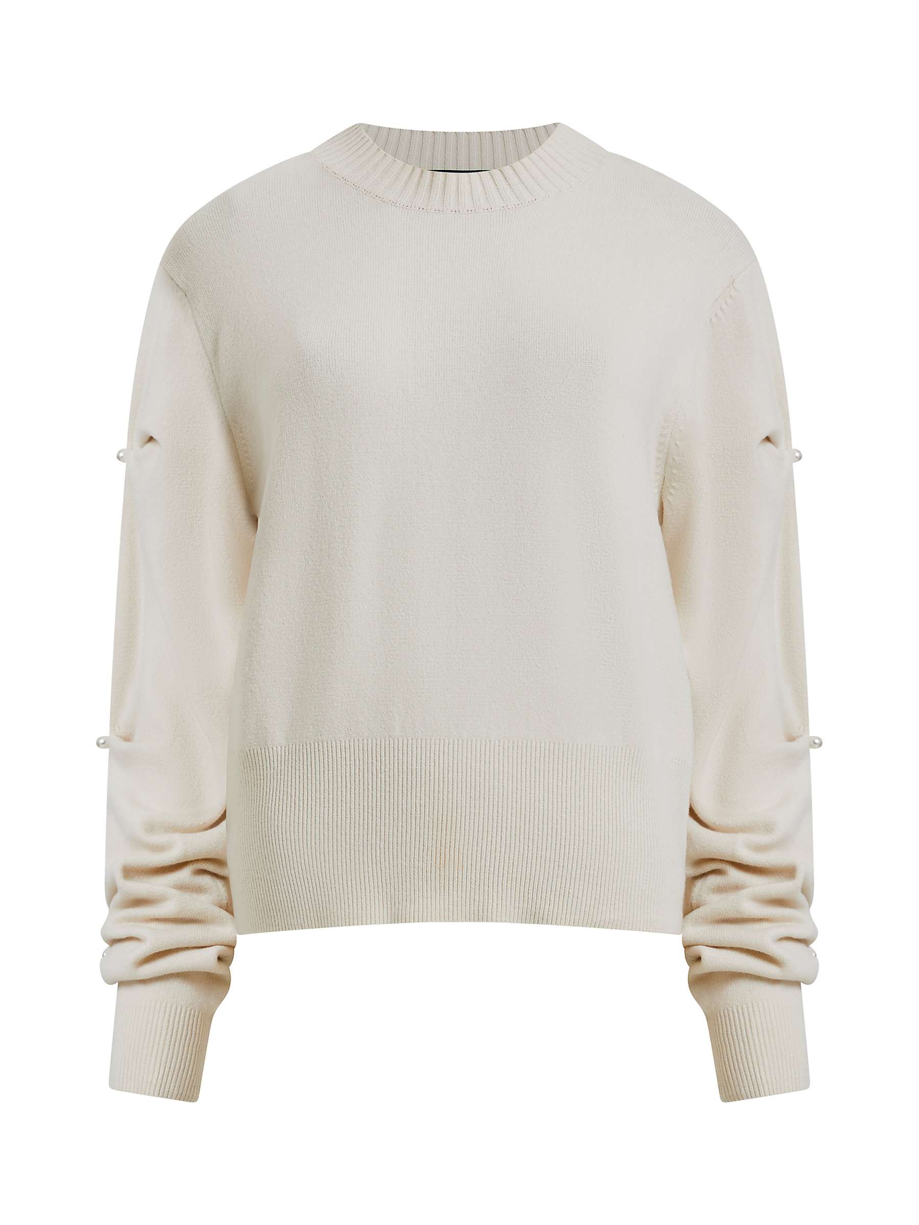 Buy French Connection Babysoft Embroidered Jumper, Classic Cream Online at johnlewis.com