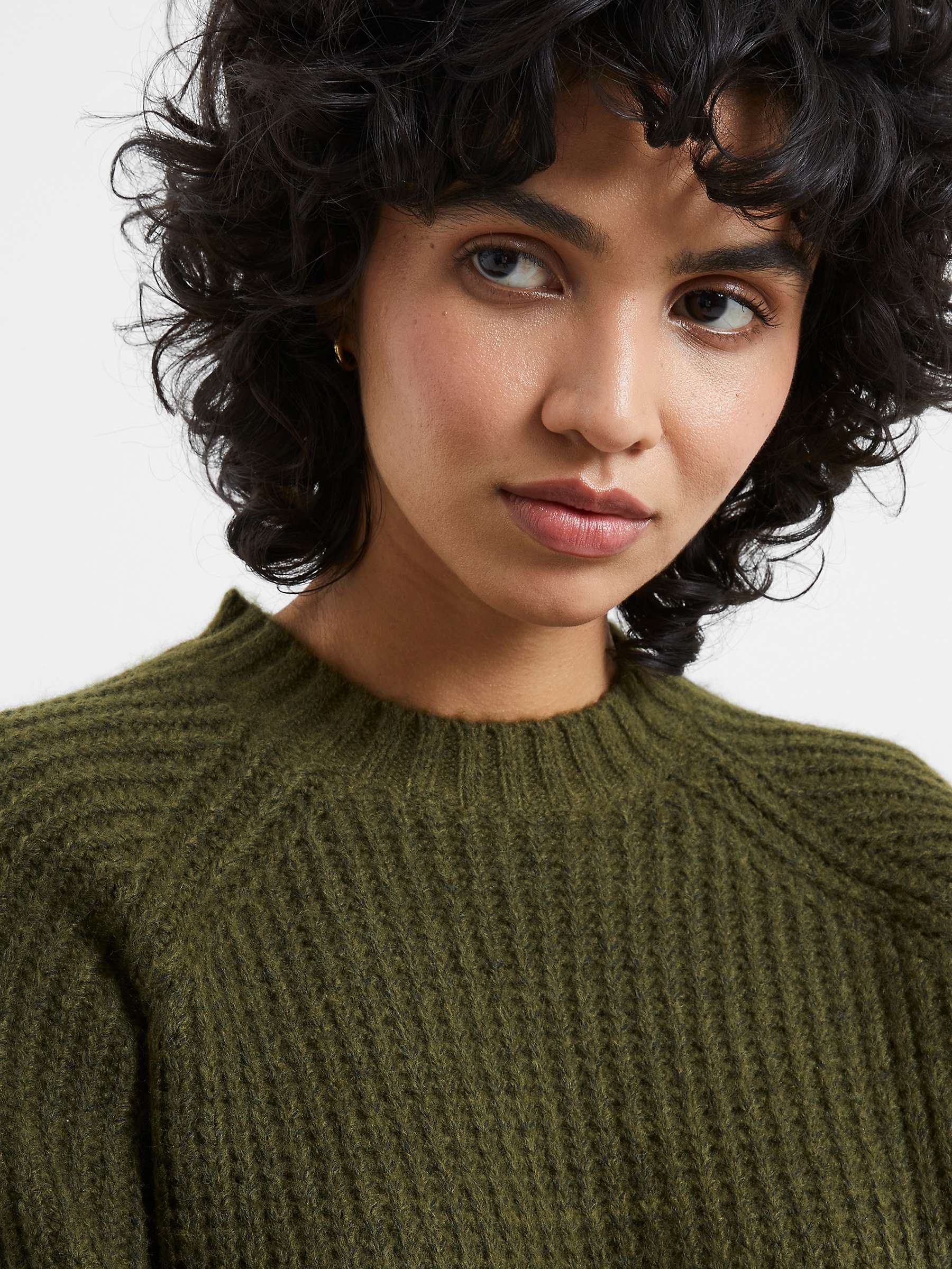 French Connection Jika Jumper, Olive Night at John Lewis & Partners