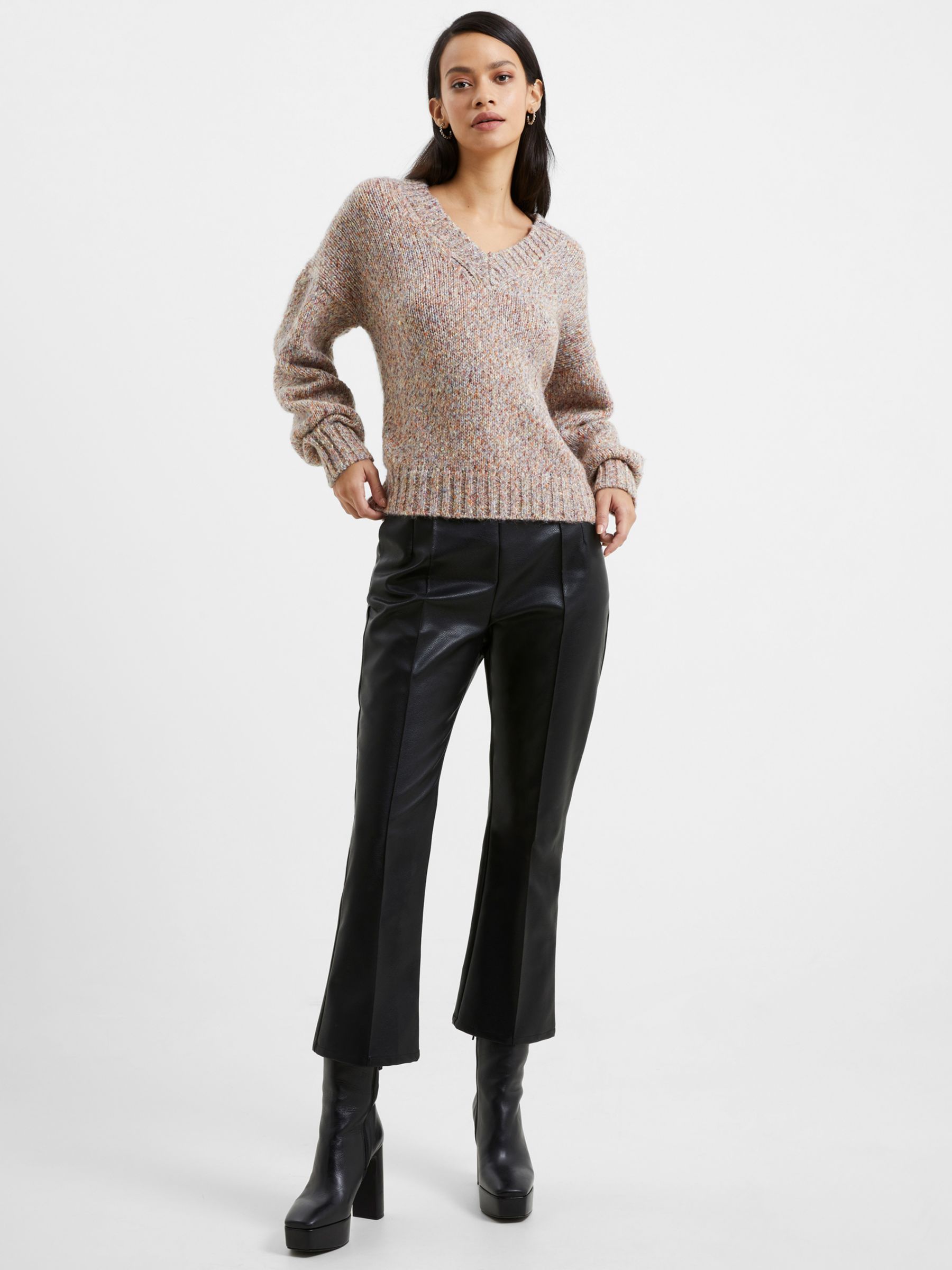Buy French Connection Jill Marl Knit Jumper, Multi Online at johnlewis.com