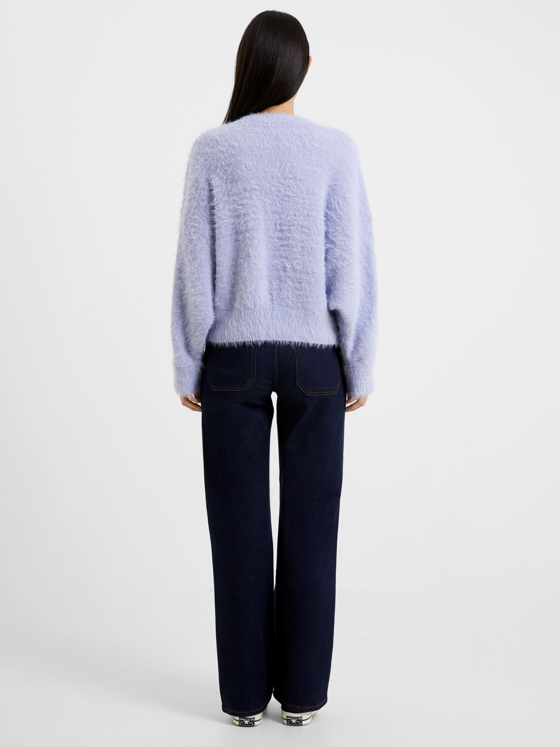 Buy French Connection Meena Fluffy Jumper, Cosmic Sky Online at johnlewis.com