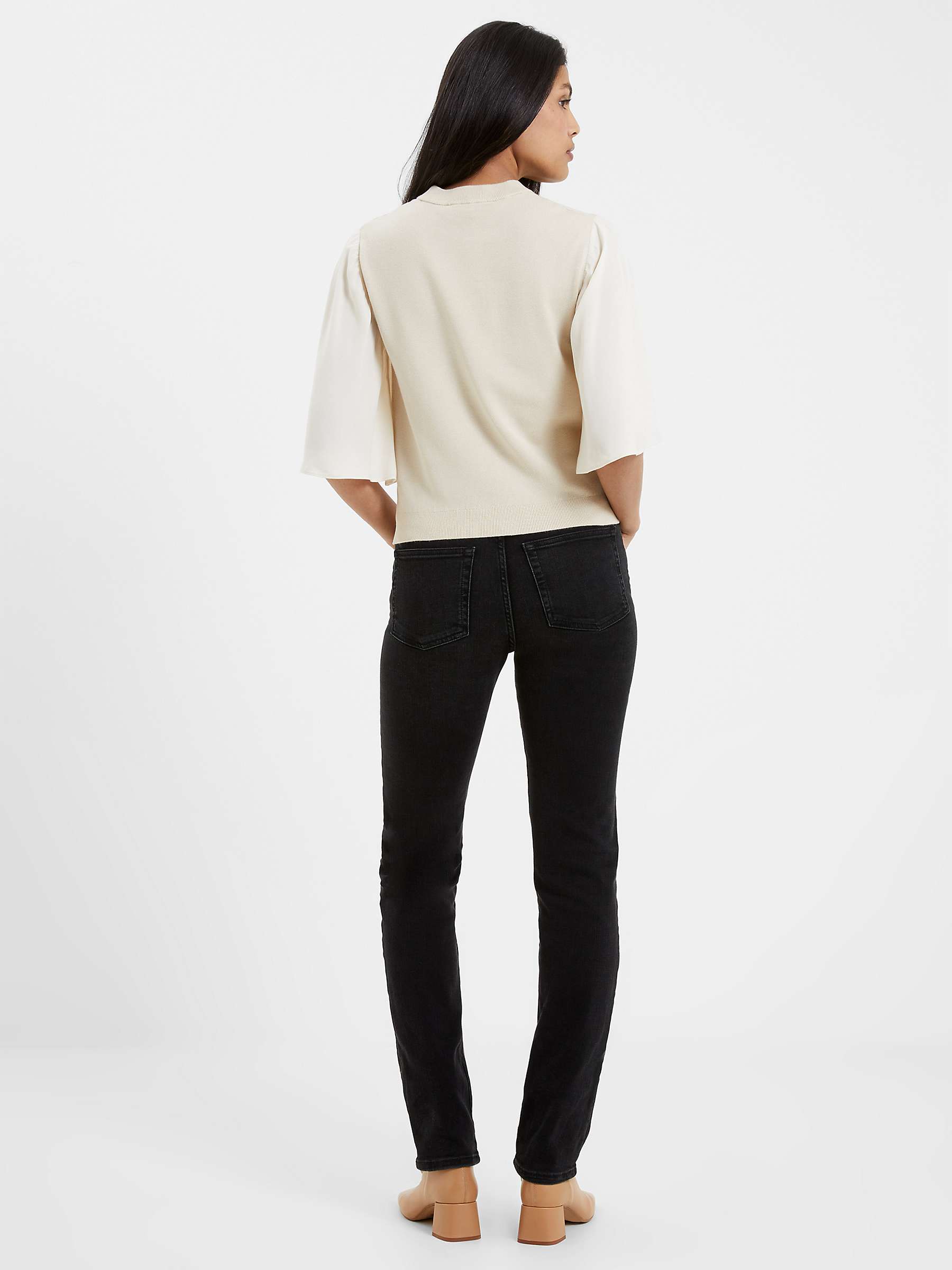 Buy French Connection Krista Anglel Sleeve Jumper, Classic Cream Online at johnlewis.com