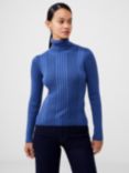 French Connection Mari Roll Neck Jumper, Coastal Fjord