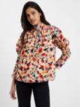 French Connection Avery Floral Embroidered High Neck Top