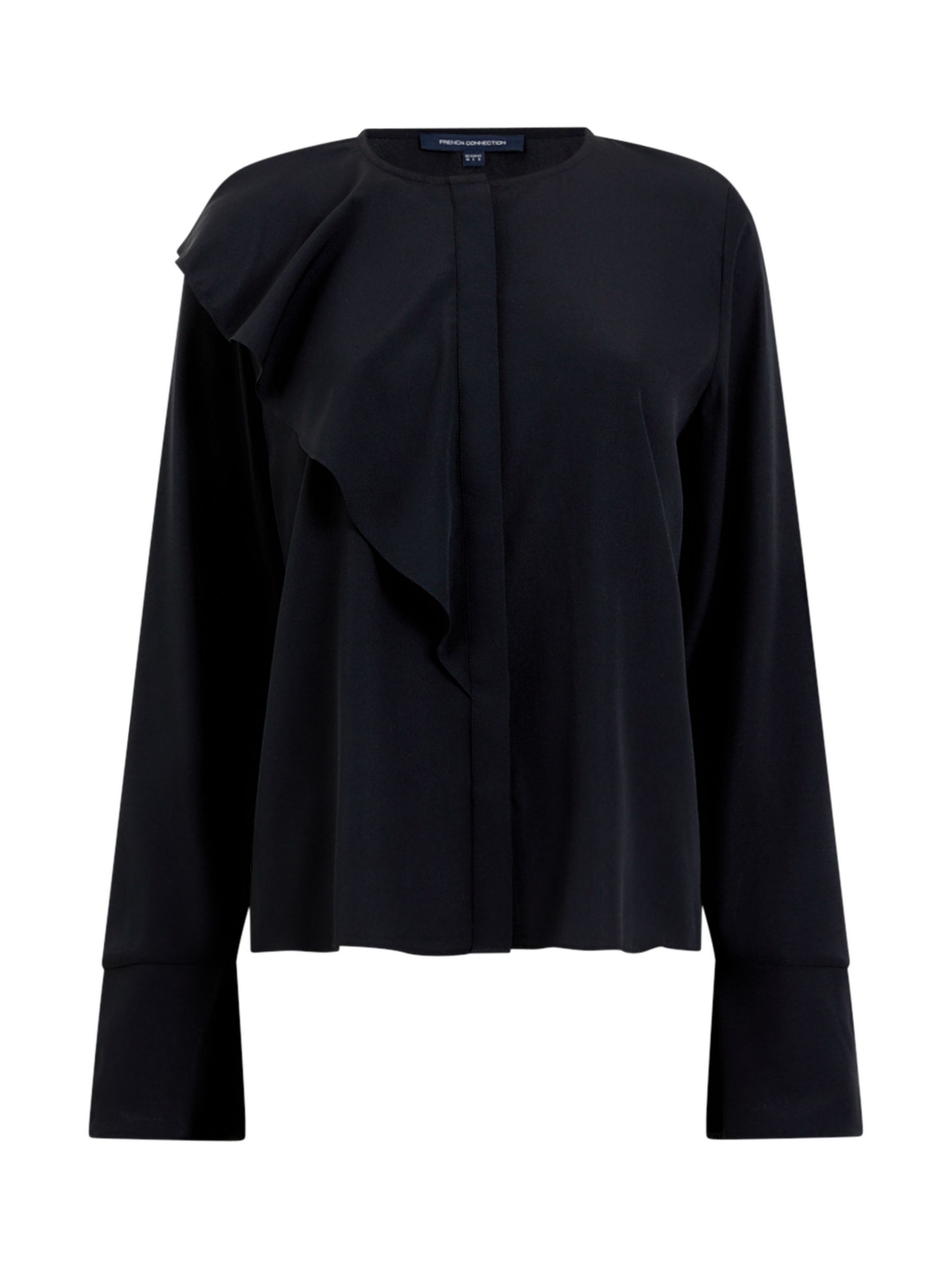 French Connection Crepe Shirt, Blackout at John Lewis & Partners
