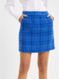 French Connection Azzurra Tweed Mini Skirt, Light Blue Depths, Light Blue Depths