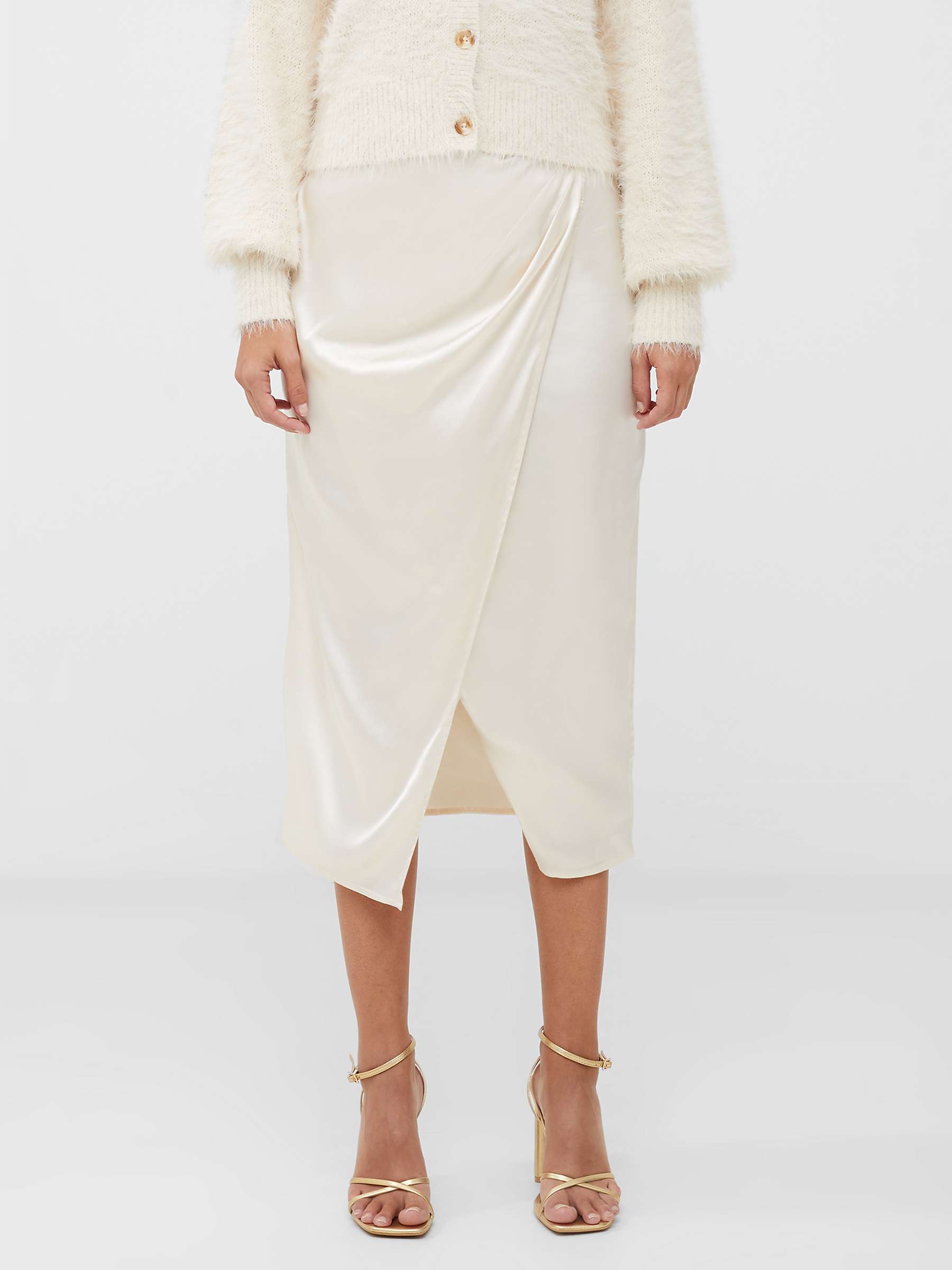 Buy French Connection Inu Satin Midi Skirt Online at johnlewis.com