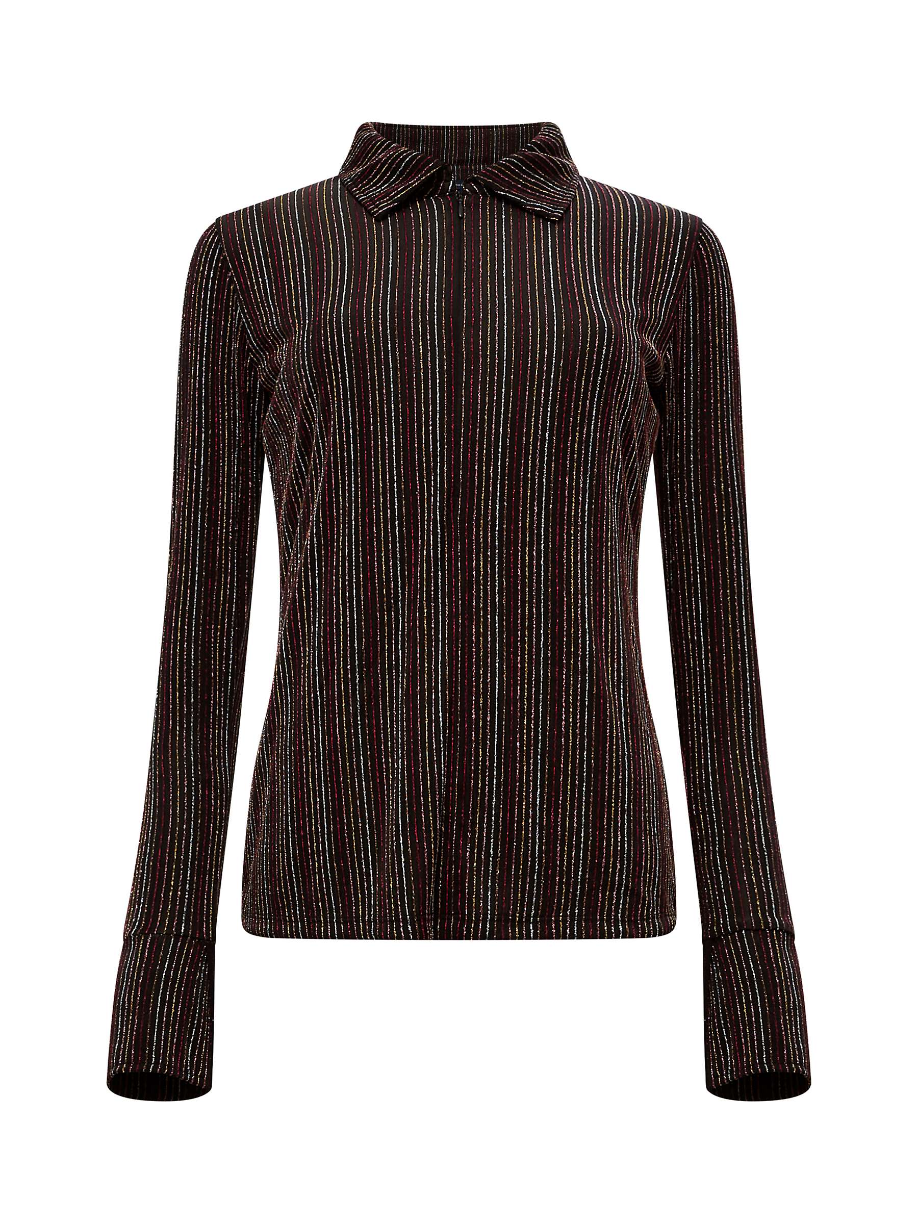 Buy French Connection Paula Shirt, Blackout/Multi Online at johnlewis.com