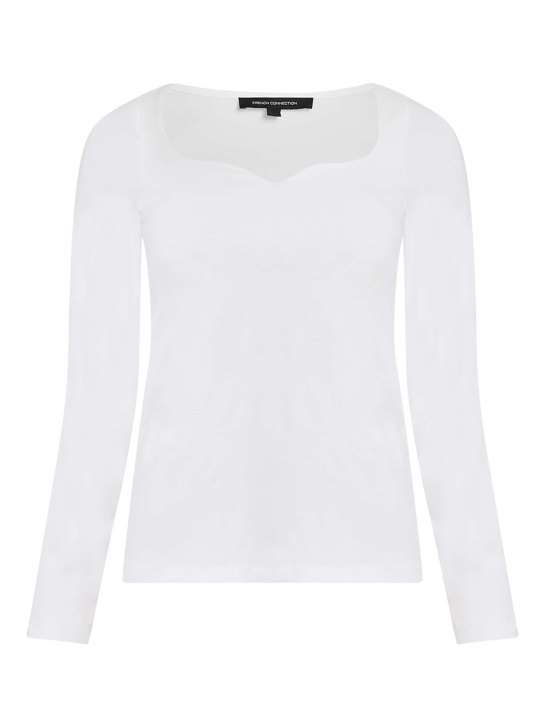 Buy French Connection Rallie Top, Winter White Online at johnlewis.com