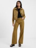 French Connection Cammie Shimmer Trousers, Khaki