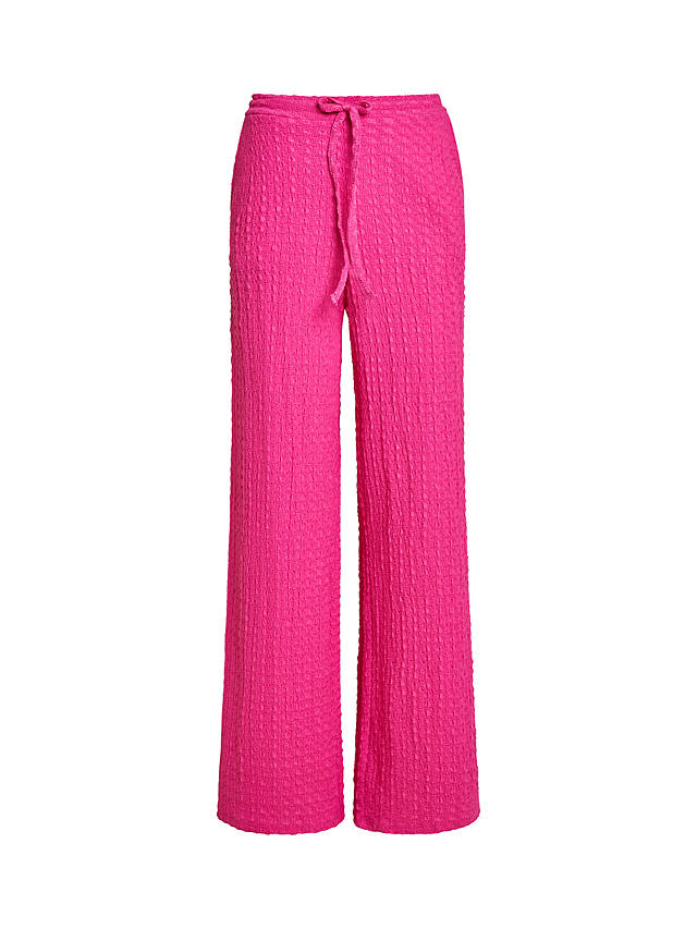 French Connection Tash Textured Trousers, Pink