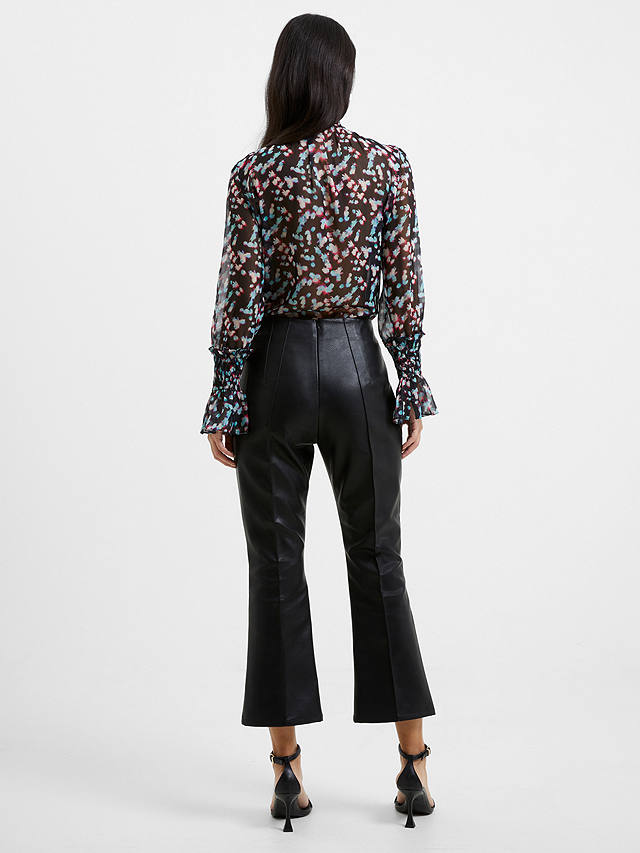 French Connection Claudia PU Strech Trouser, Blackout