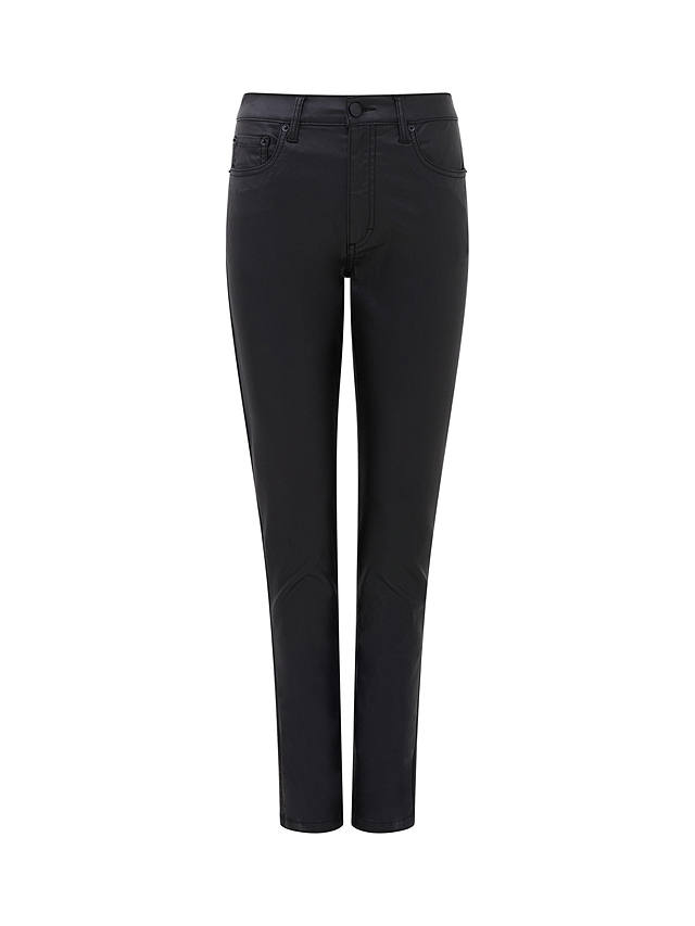 French Connection Cotton Blend Rebound Gloss Jeans, Blackout