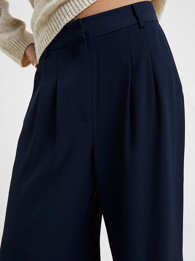 French Connection Harry Wide Leg Trousers, Marine