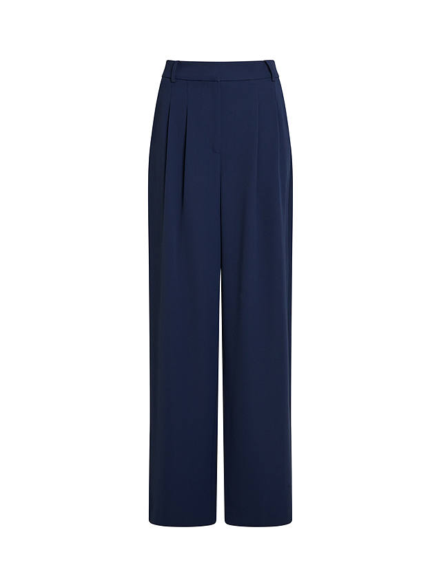 French Connection Harry Wide Leg Trousers, Marine