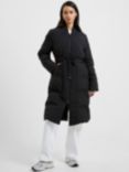 French Connection Auden Longline Coat, Black