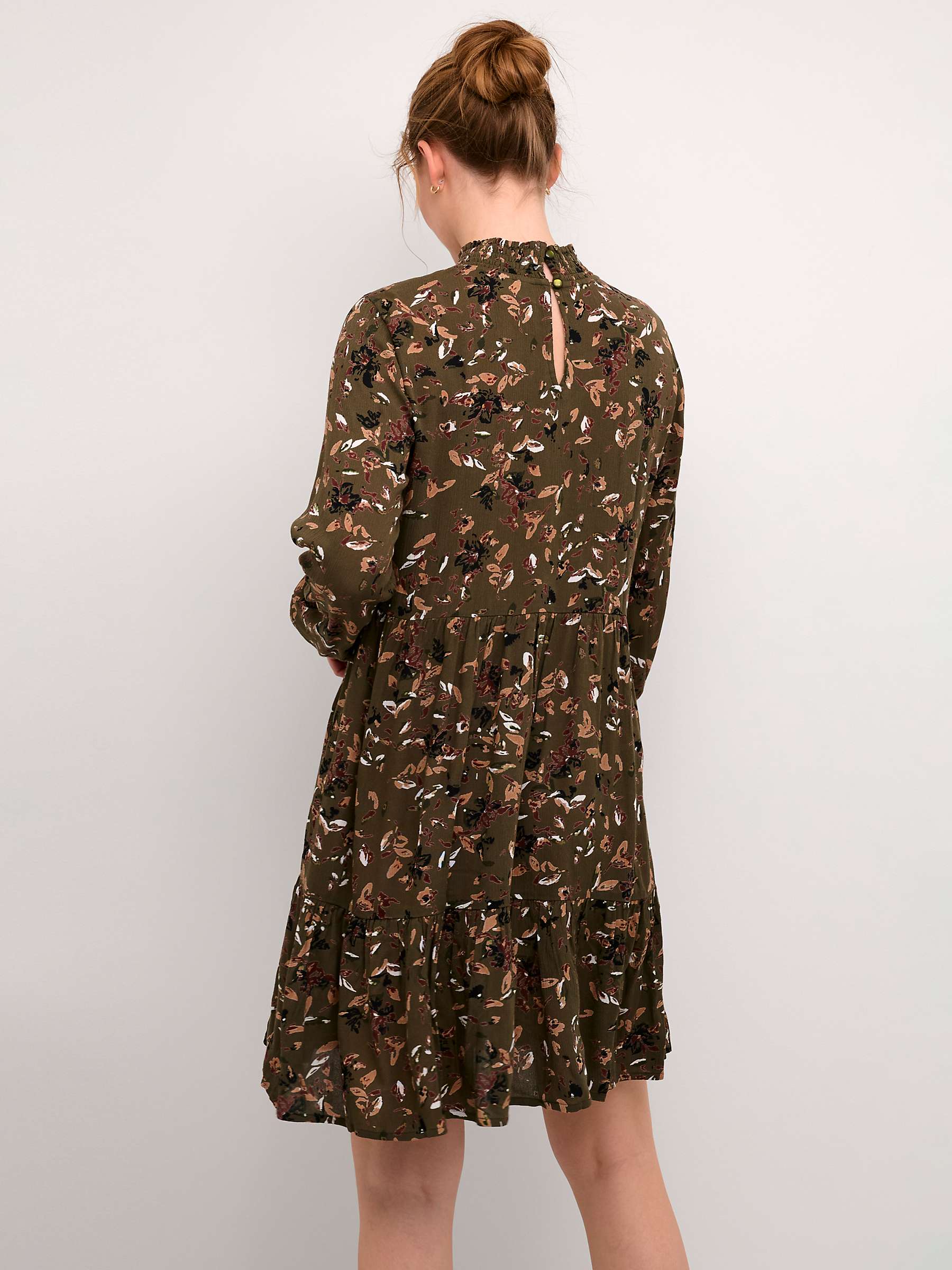 Buy KAFFE Sally Amber Ecovero Dress, Grape Leaf Online at johnlewis.com
