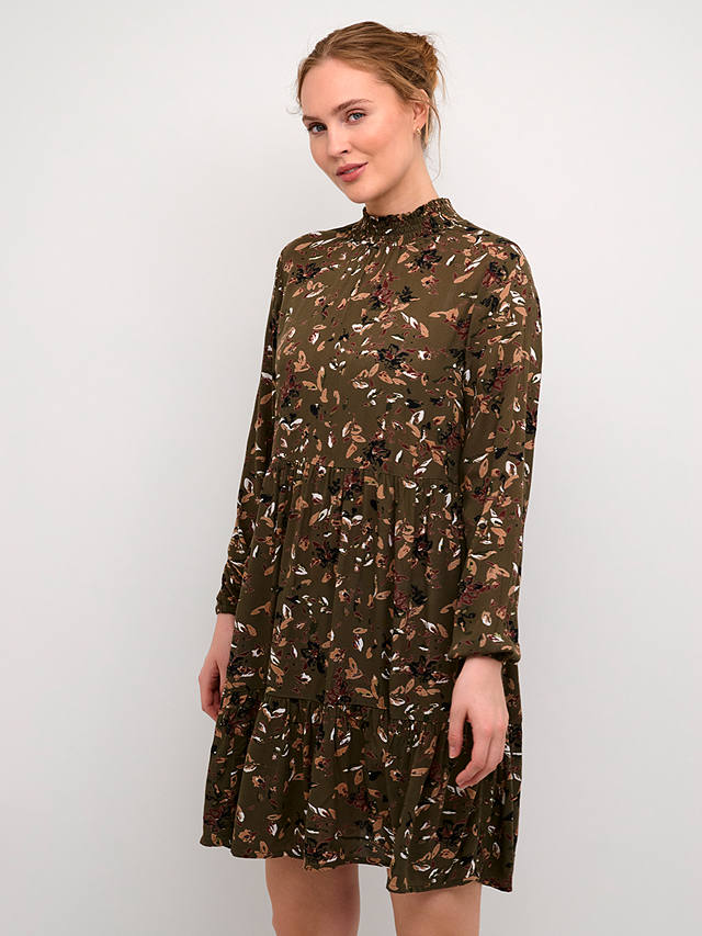 KAFFE Sally Amber Ecovero Dress, Grape Leaf