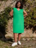 Live Unlimited Curve Frill Cap Sleeve Dress, Green, Green