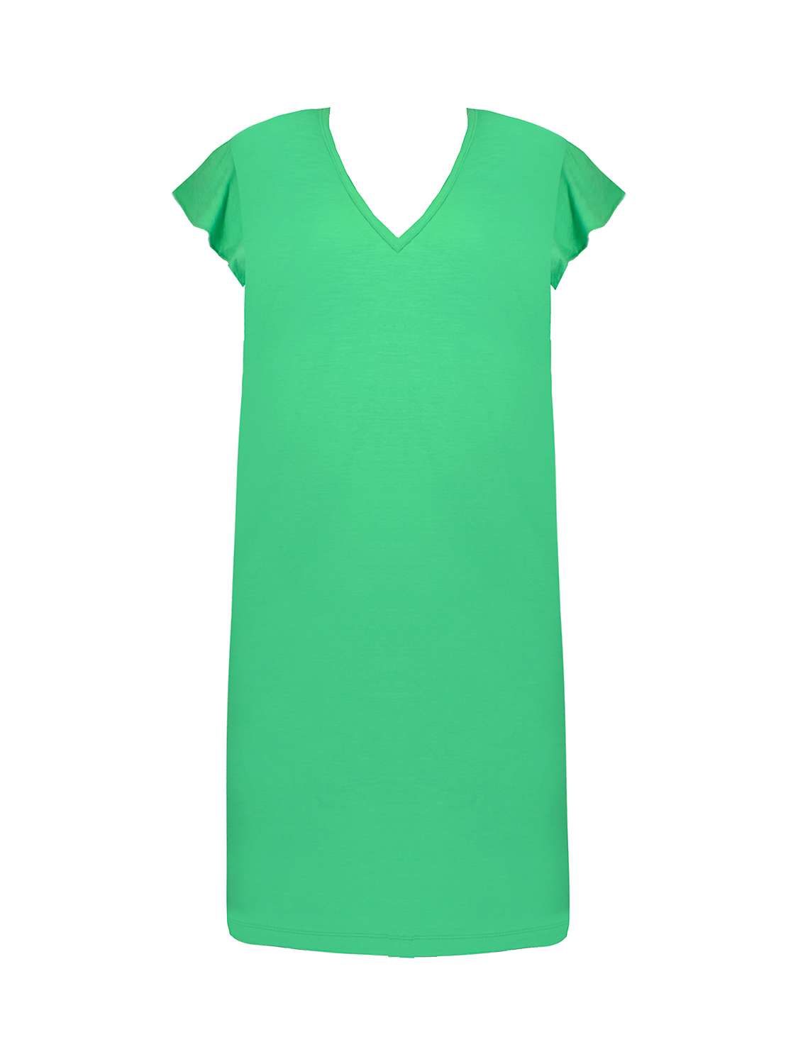 Buy Live Unlimited Curve Frill Cap Sleeve Dress, Green Online at johnlewis.com