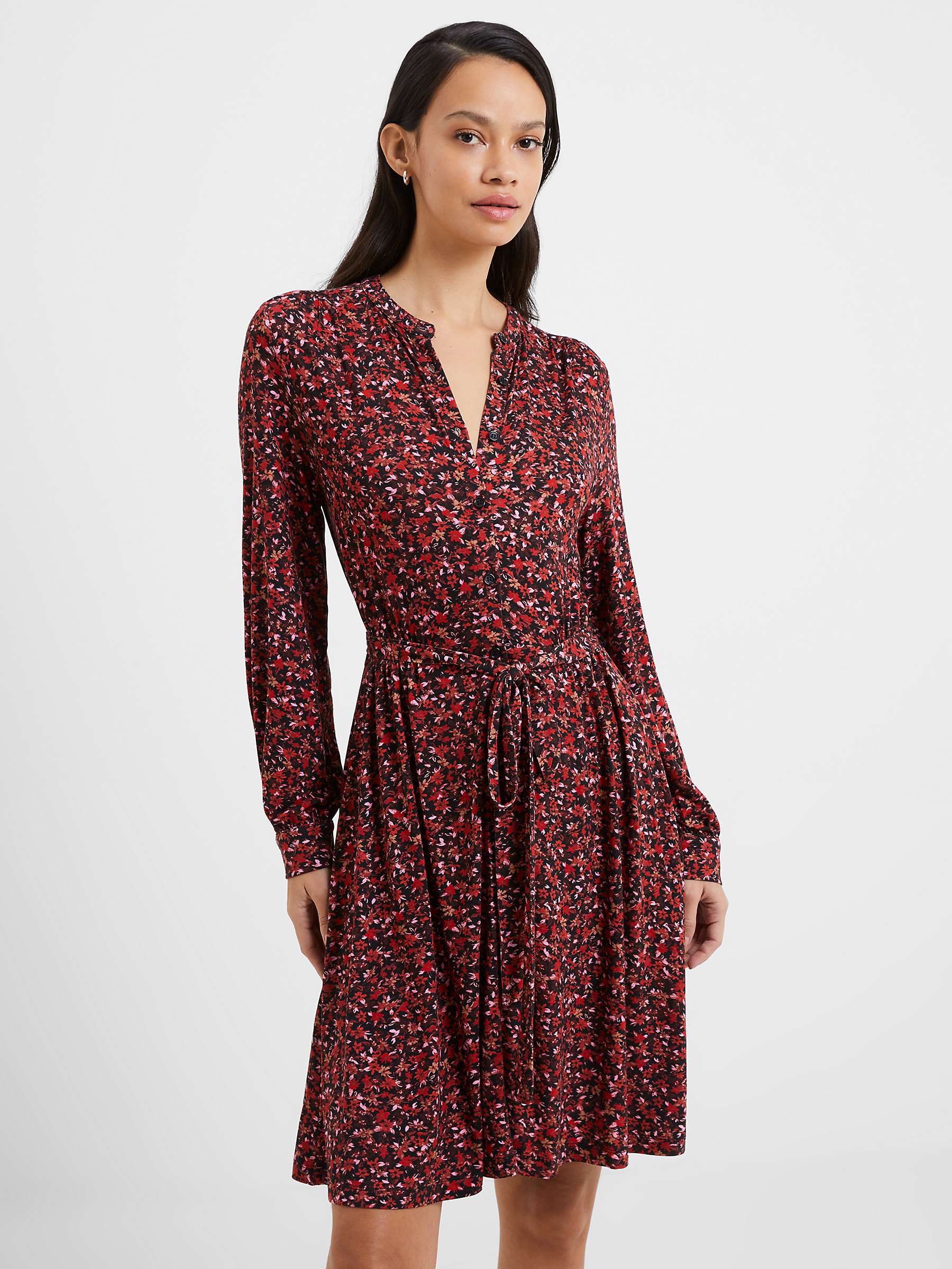 French Connection Clara Meadow Jersey Shirt Dress, Multi at John Lewis ...