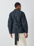 John Lewis Short Waxed Cotton Jacket, Navy, Navy