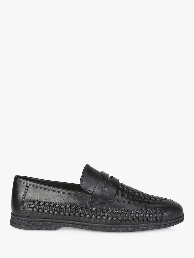 Silver Street London Perth Leather Loafers, Black