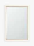 John Lewis Kendal Rectangular Wood Frame Wall Mirror, Ivory