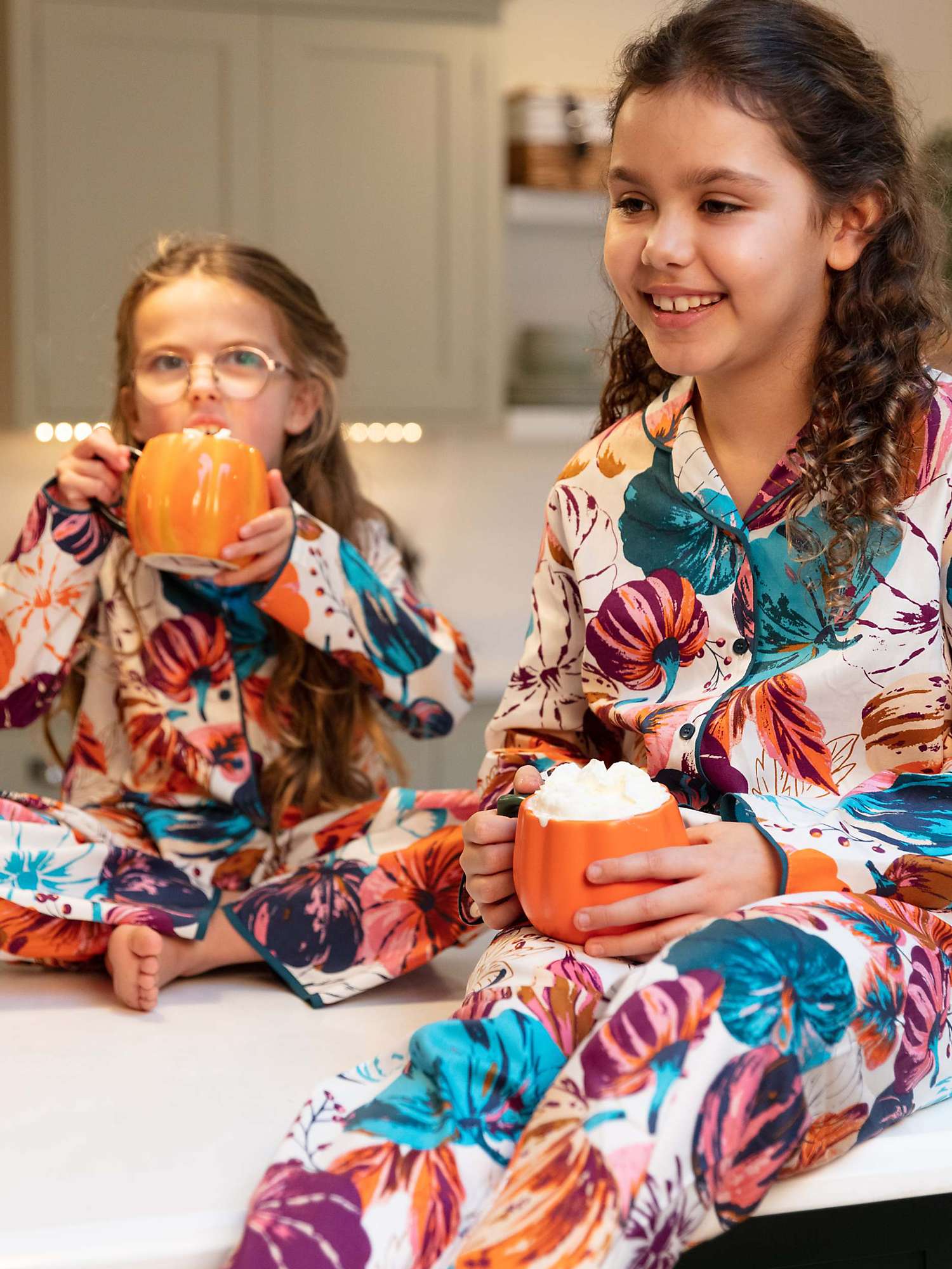 Buy Minijammies Kids' Maple Pumpkin Print Pyjamas, Multi Online at johnlewis.com