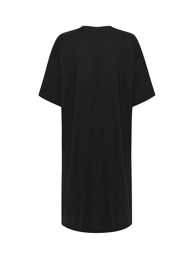 KAFFE Edna Oversized T-Shirt Dress, Black