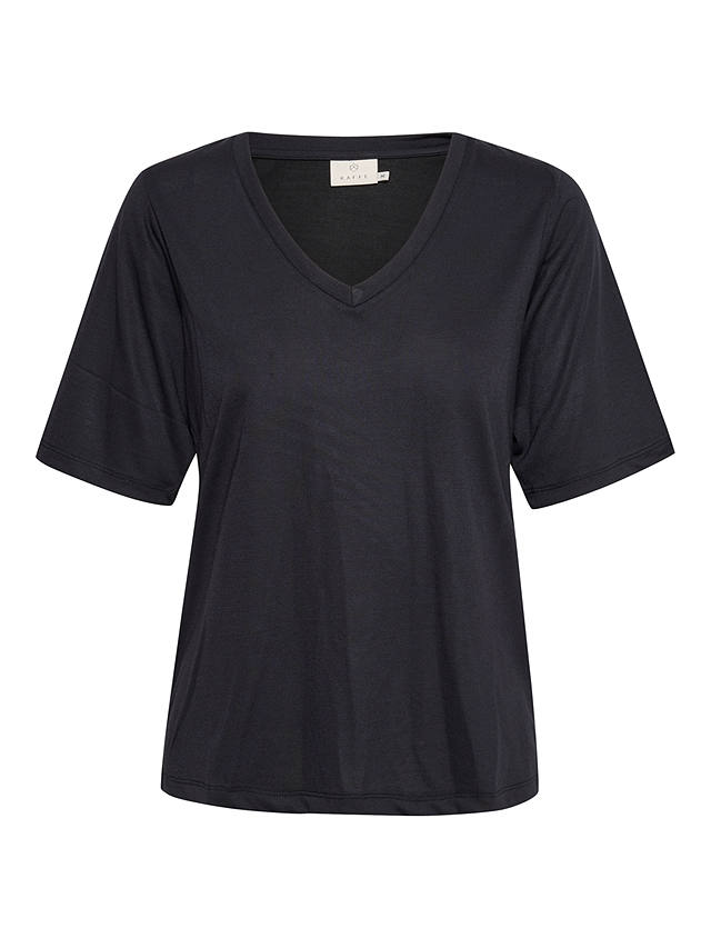 KAFFE Lise Half Sleeve T-Shirt, Washed Black
