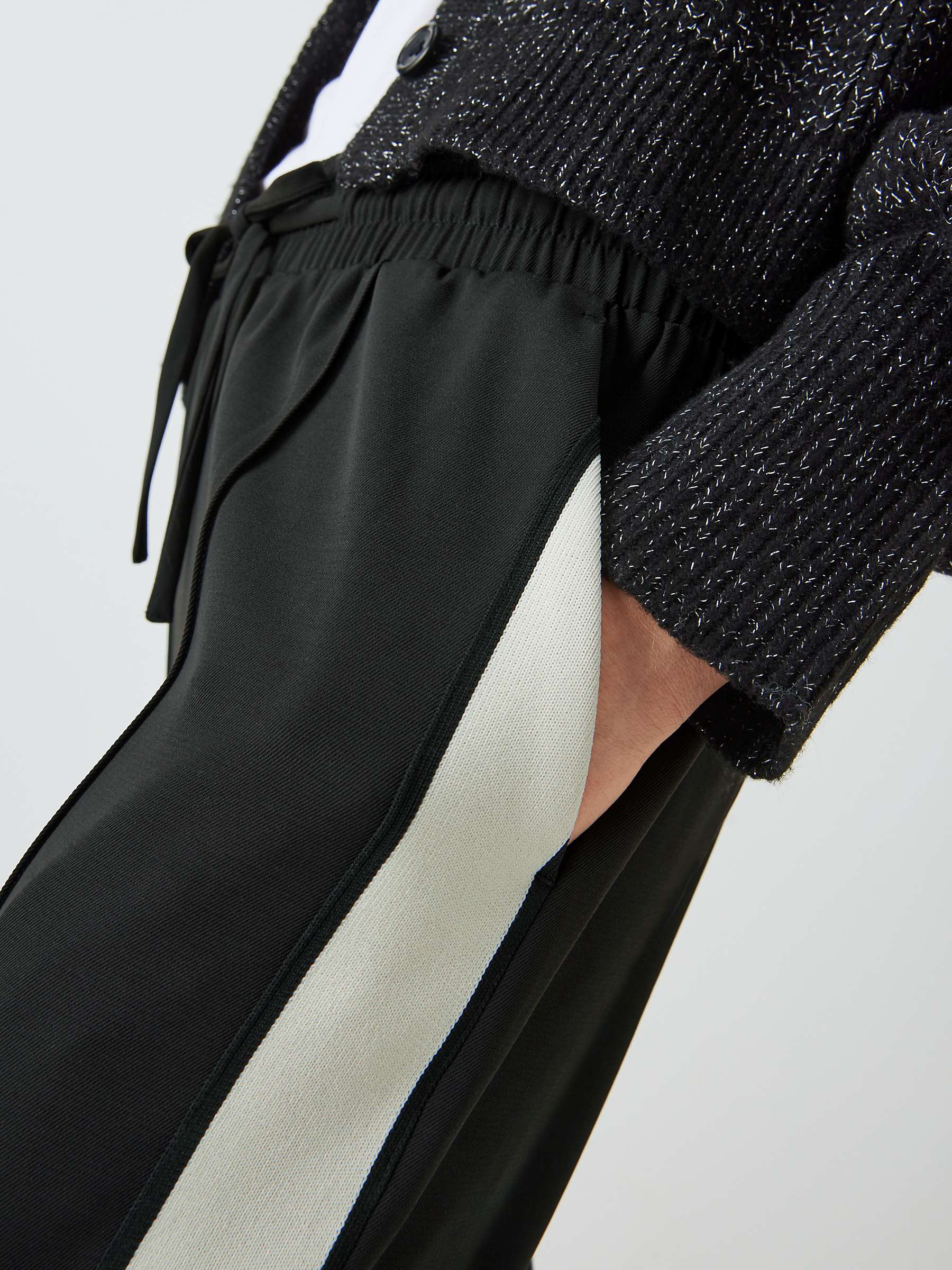 Buy John Lewis ANYDAY Side Stripe Trousers, Black Online at johnlewis.com