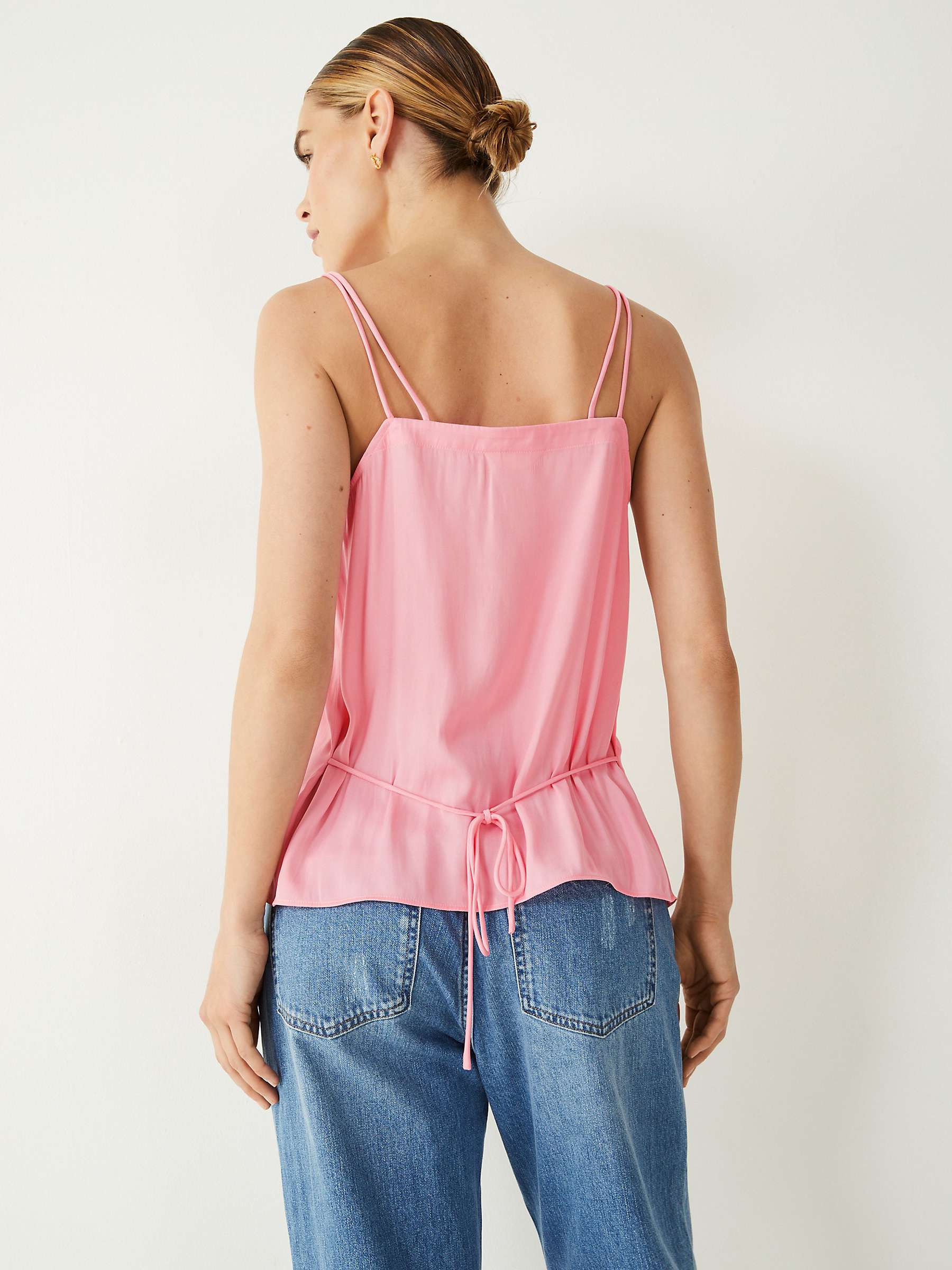 Buy HUSH Krista Double Strap Cami, Peach Pink Online at johnlewis.com