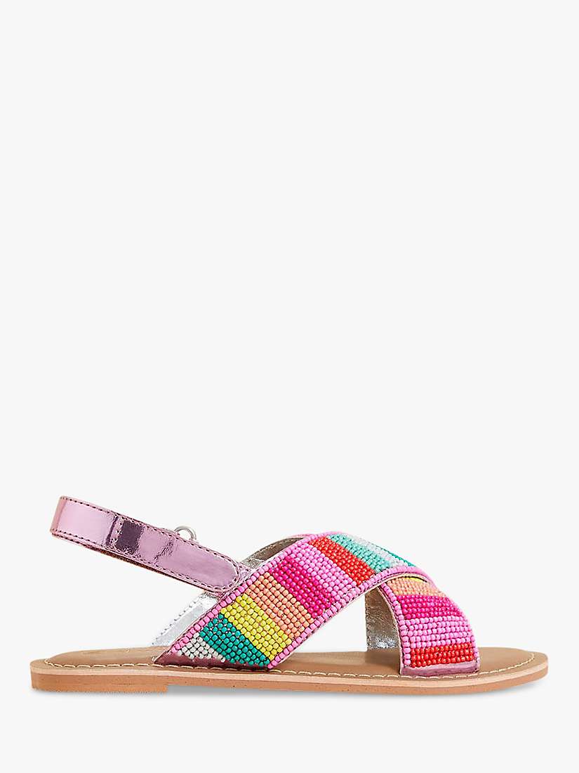 Buy Angels by Accessorize Kids' Tropical Beaded Sandal, Multi Online at johnlewis.com