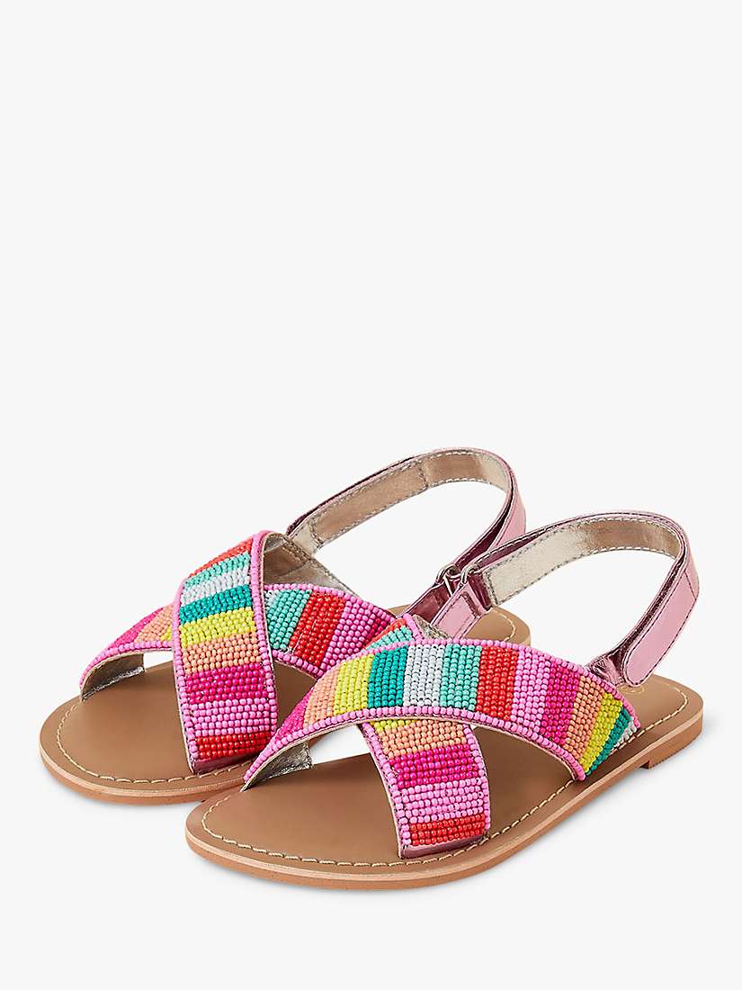 Buy Angels by Accessorize Kids' Tropical Beaded Sandal, Multi Online at johnlewis.com