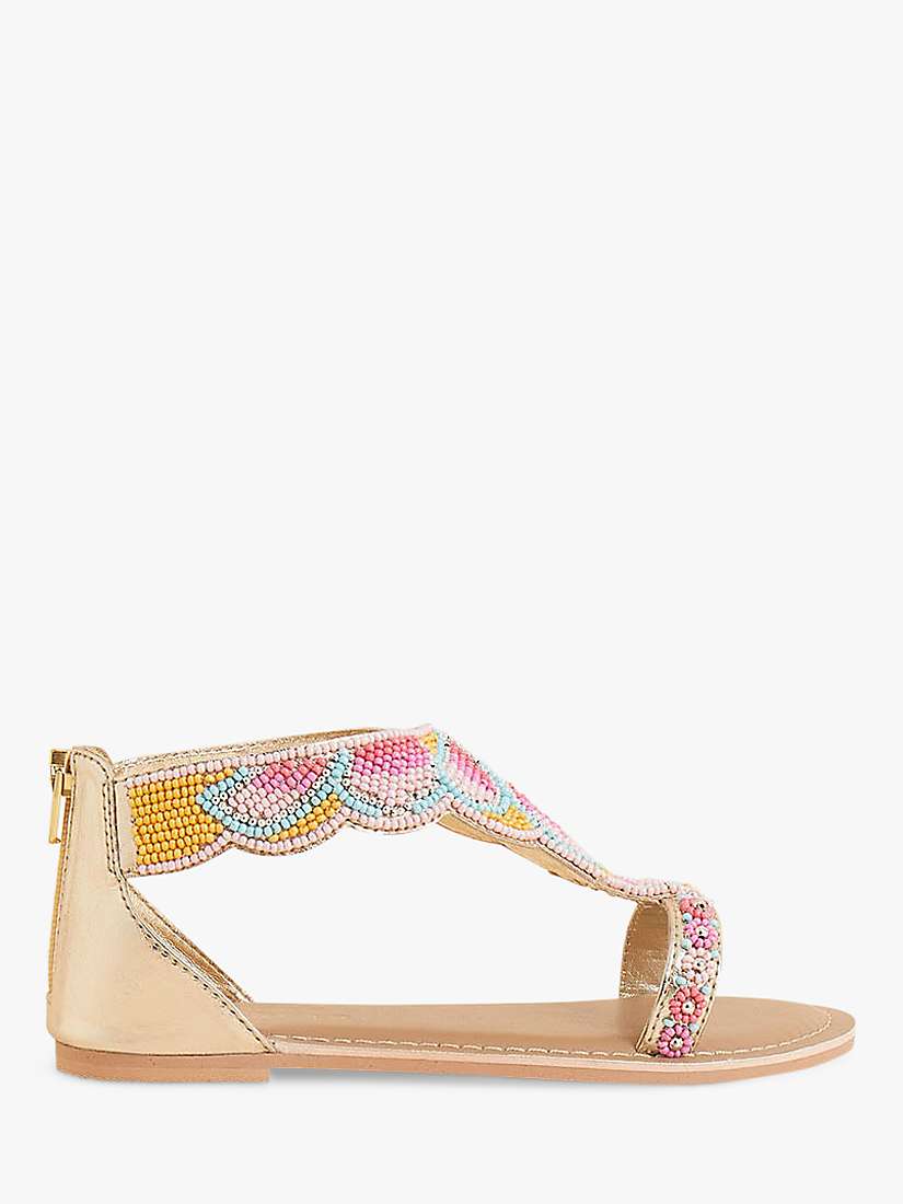 Buy Angels by Accessorize Kids' Funshine Beaded Sandal, Multi Online at johnlewis.com