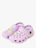 Angels by Accessorize Kids' Flamingo Charm Clogs, Lilac