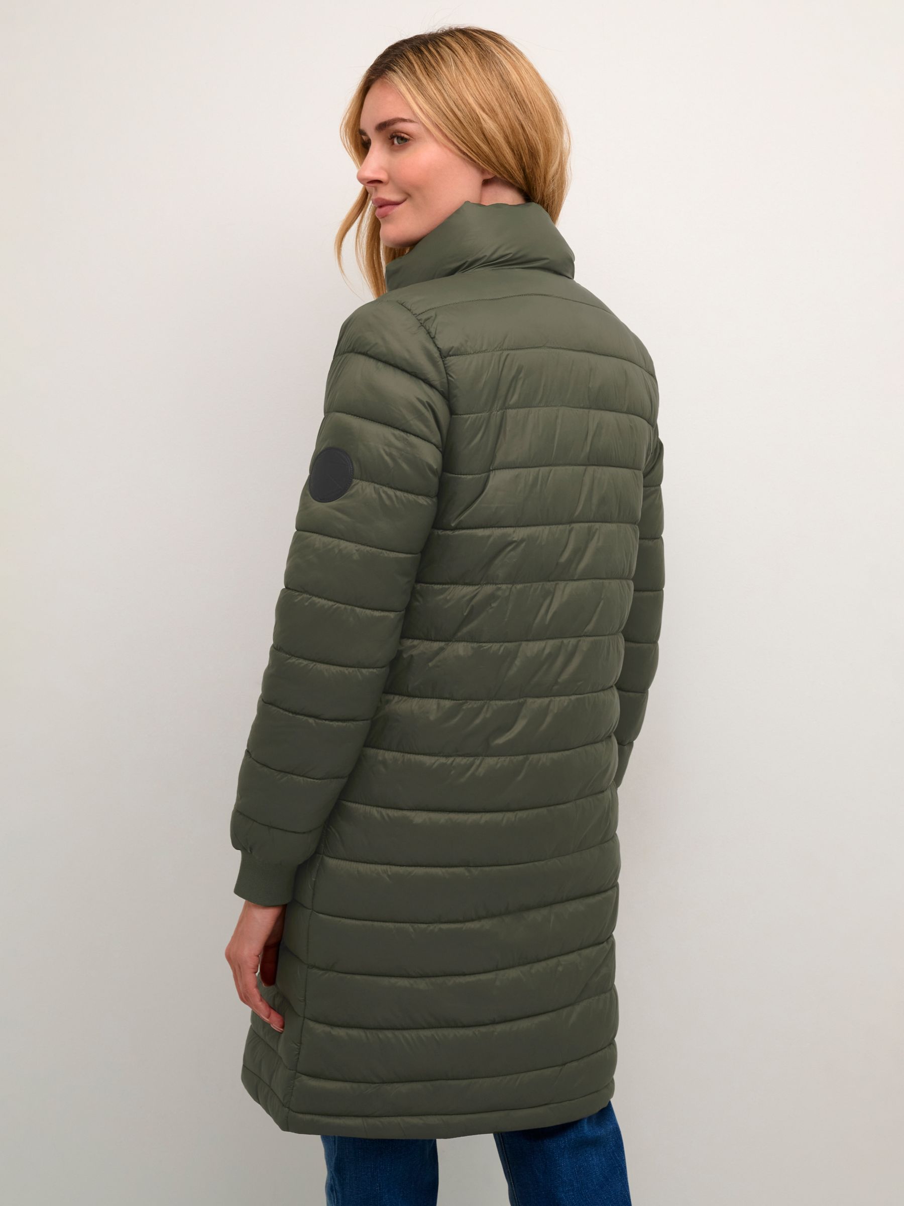 Buy KAFFE Lira Zipped Long Puffer Jacket Online at johnlewis.com