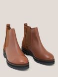 White Stuff Leather Chelsea Boots, Mid Tan