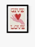 EAST END PRINTS Tartagain 'Give Love' Framed Print